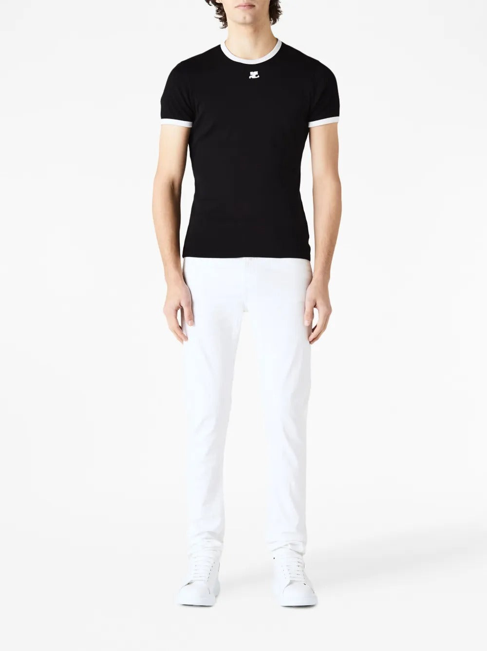 Bumpy contrast t-shirt