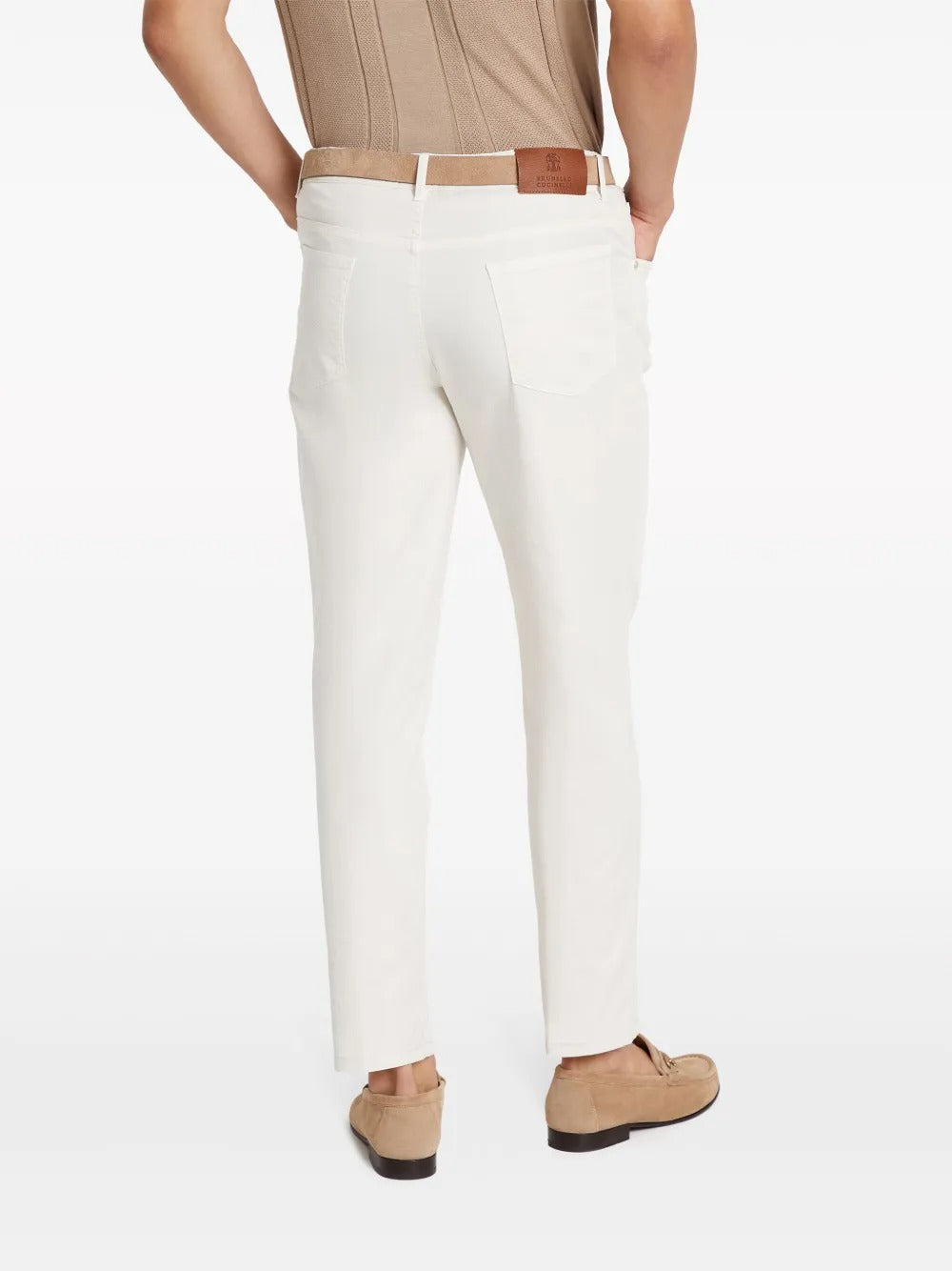 Mid-rise Straight-leg Trousers-BRUNELLO CUCINELLI-Verso