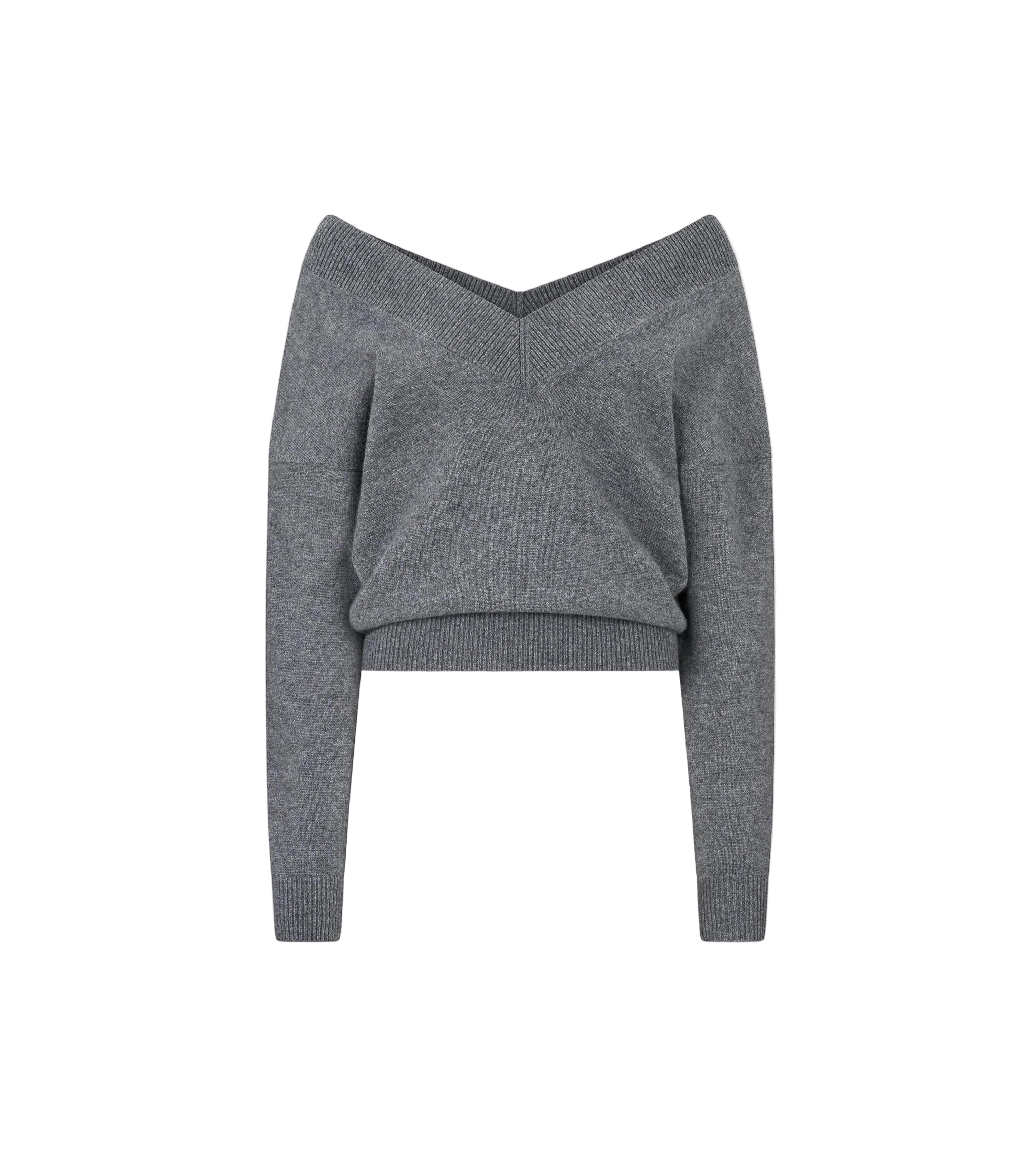 Off-shoulder v-neck sweater-TOM FORD-Verso