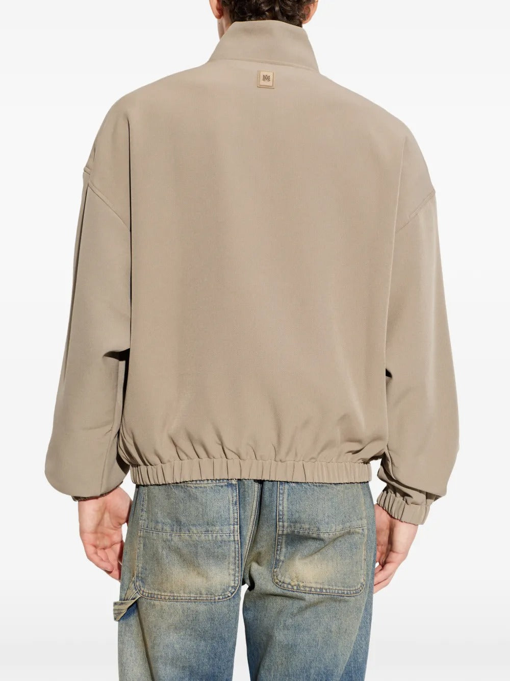 Logo-patch zip-up bomber jacket-AMIRI-Verso