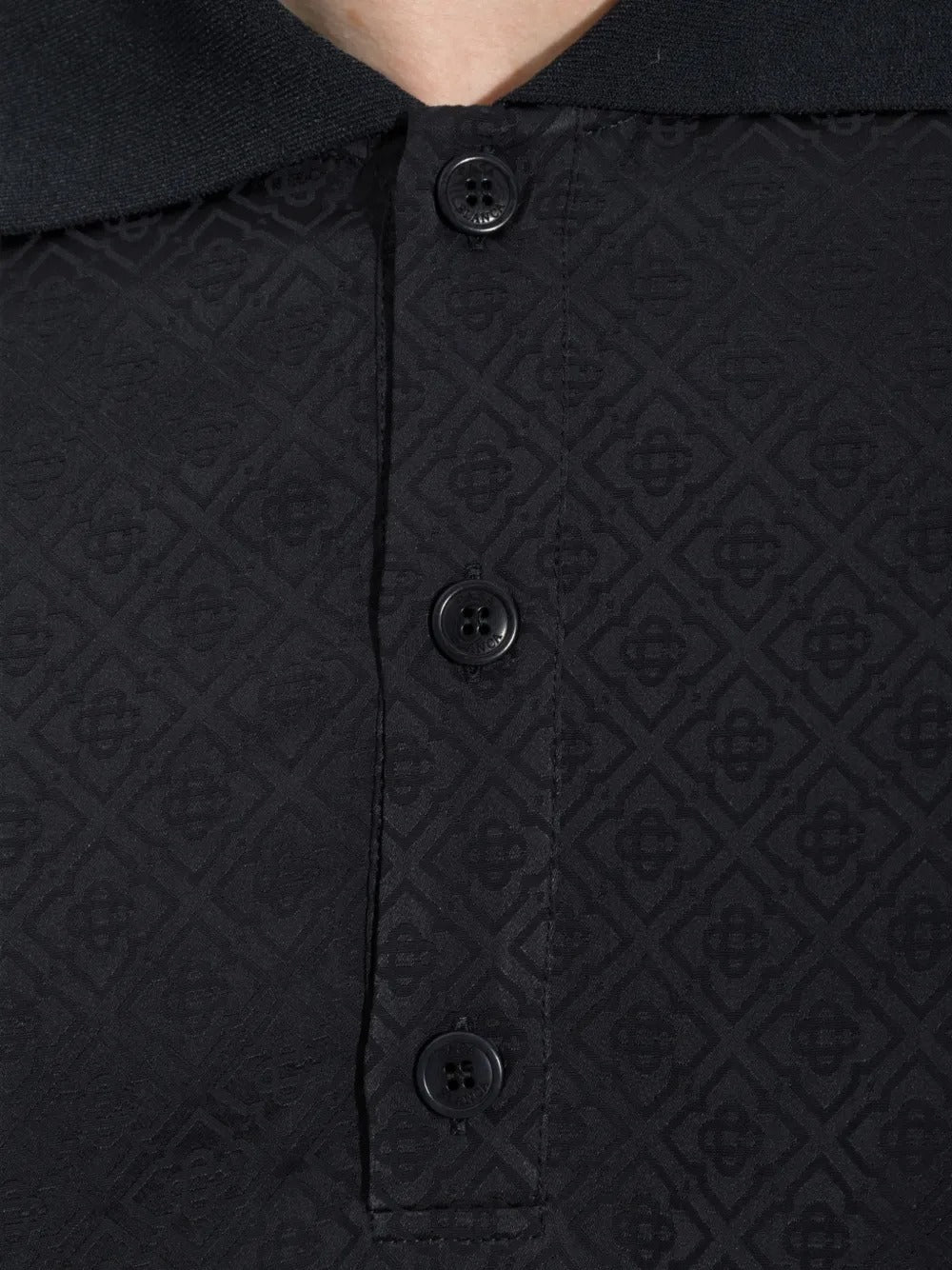 Monogram-jacquard polo shirt