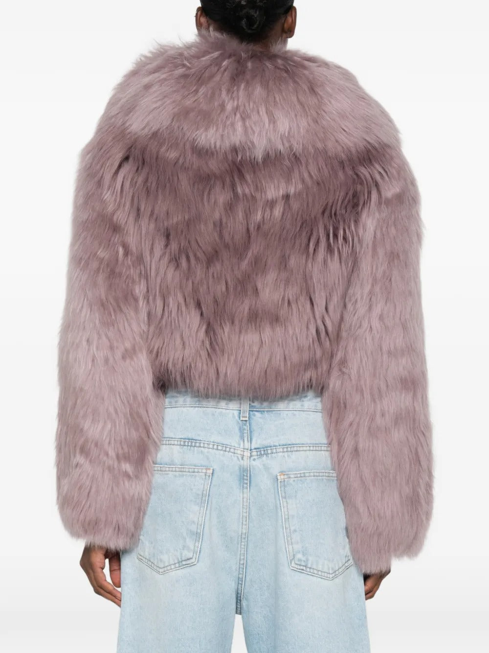 Fur cropped jacket-BLUMARINE-Verso