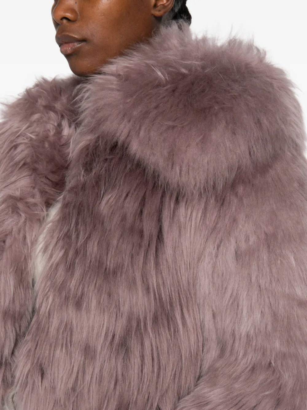 Fur cropped jacket-BLUMARINE-Verso