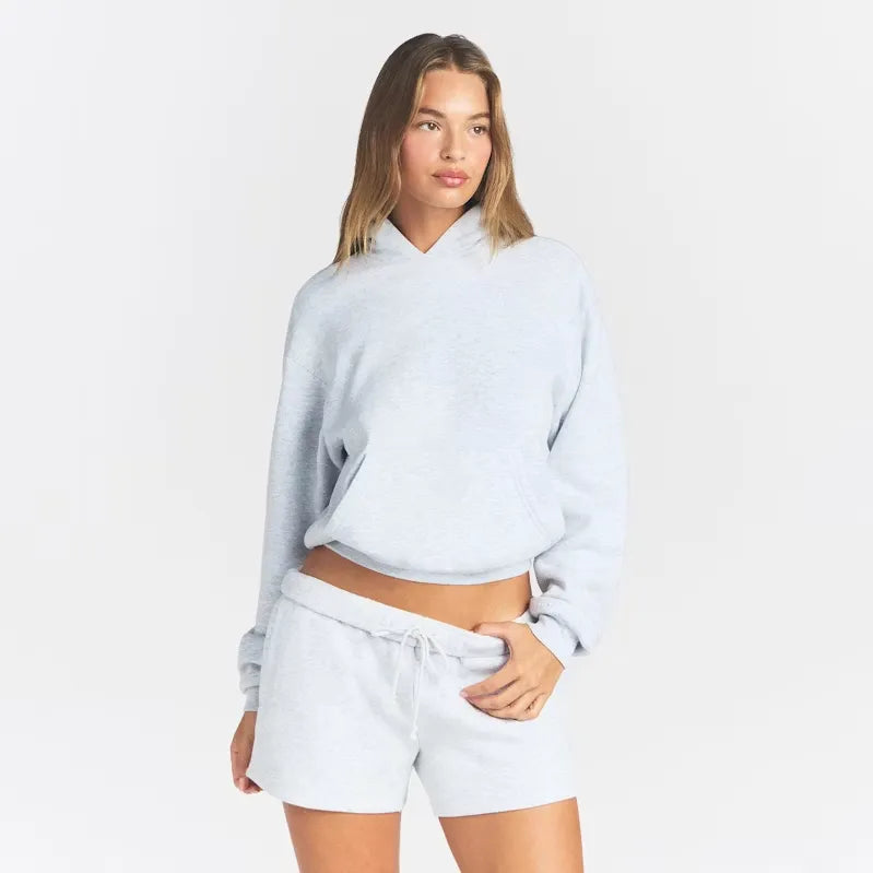 Cotton fleece classic pullover hoodie-SKIMS-Verso