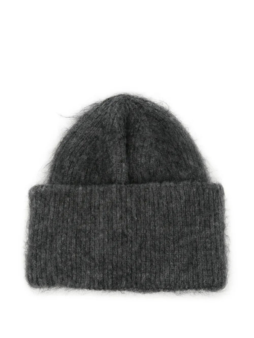 Paris logo-patch mohair-blend beanie hat-AMI-Verso
