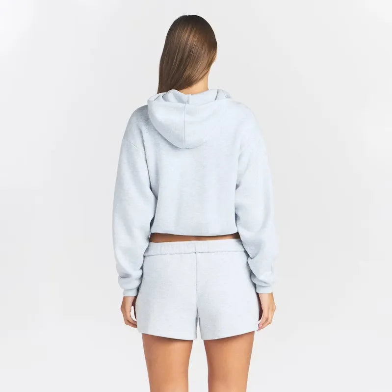 Cotton fleece classic pullover hoodie-SKIMS-Verso