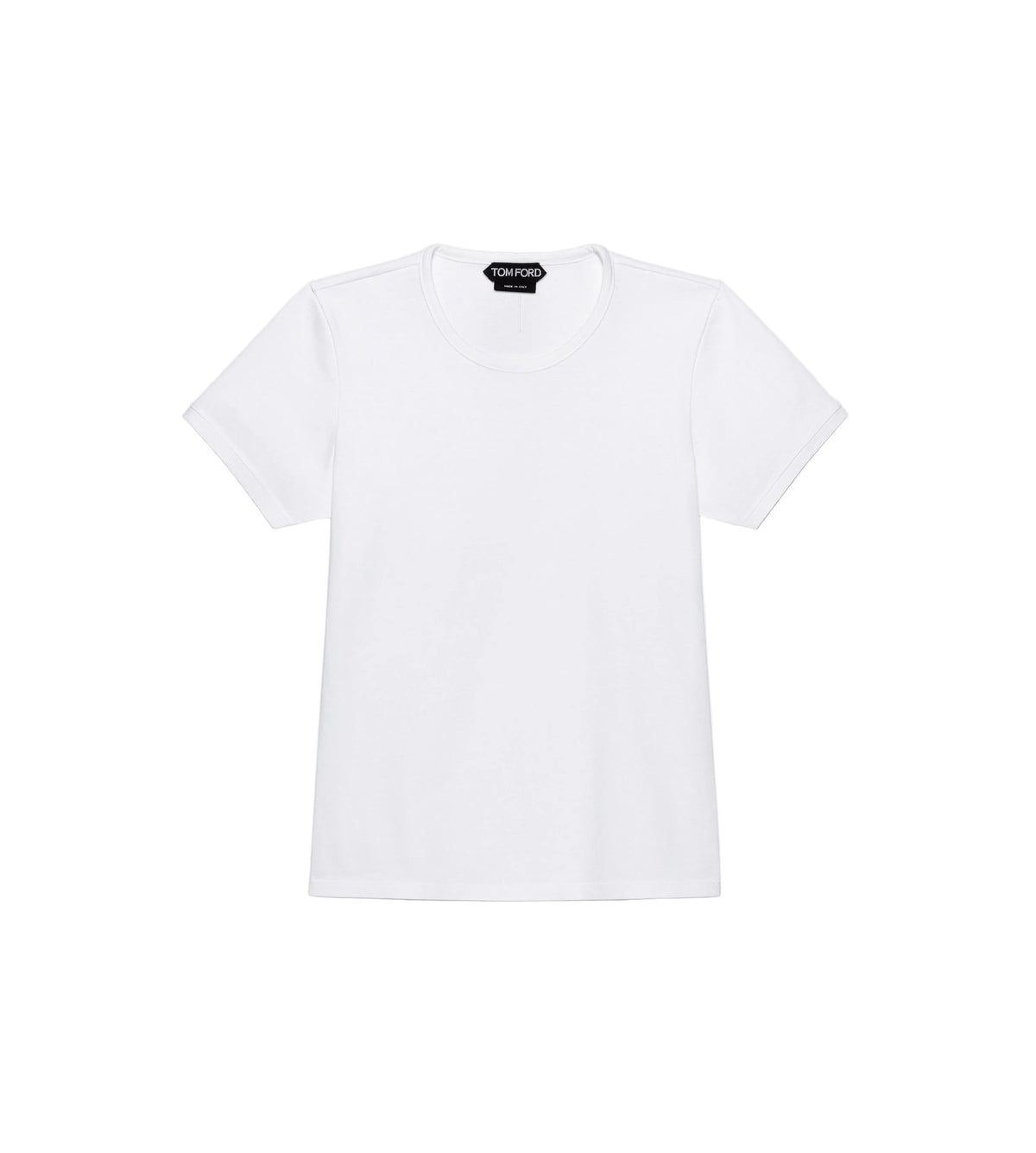 Cotton Jersey Boyfriend T-Shirt with Elongated T Logo