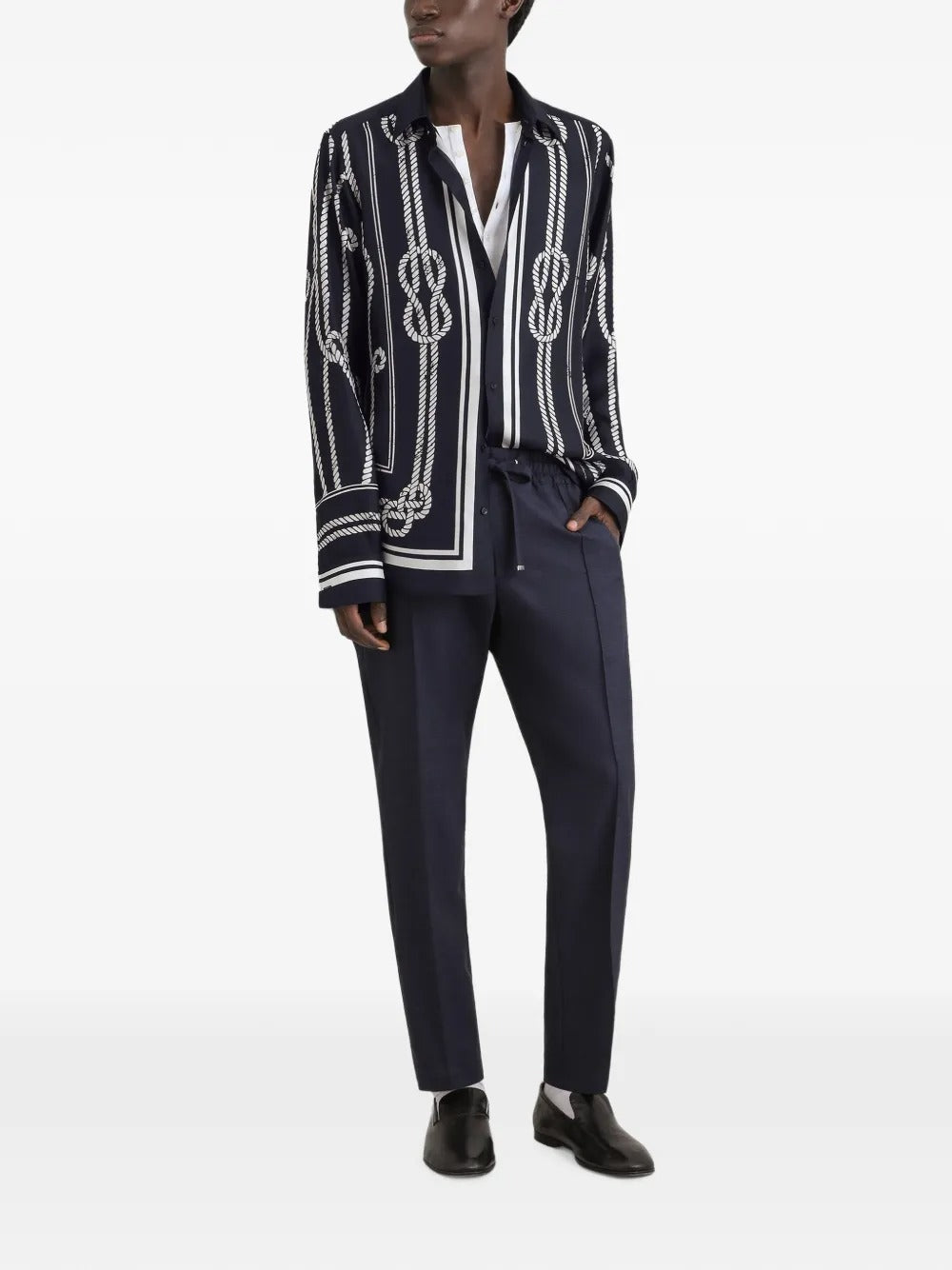 Virgin-wool jogging trousers