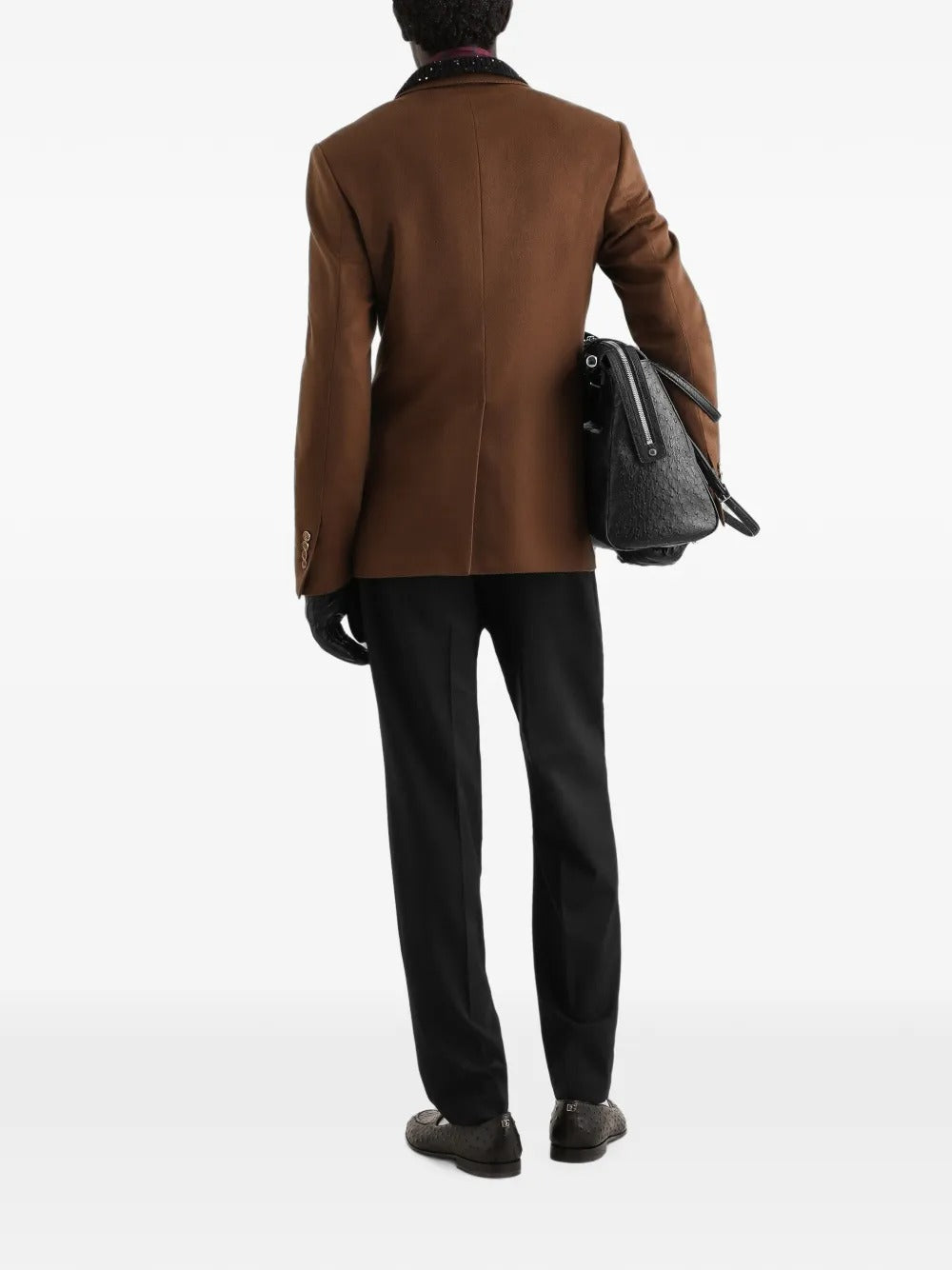 Dolce & gabbana wool gabardine jogging trousers-DOLCE&GABBANA-Verso