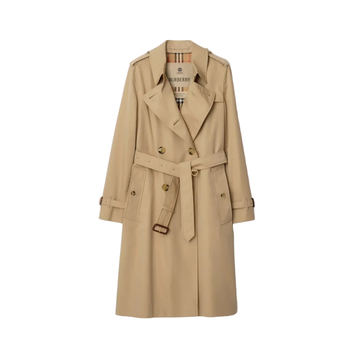 Kensington belted double-breasted trench coat