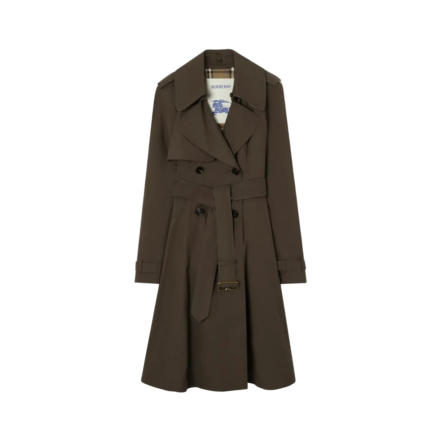 Long gabardine pembury trench coat