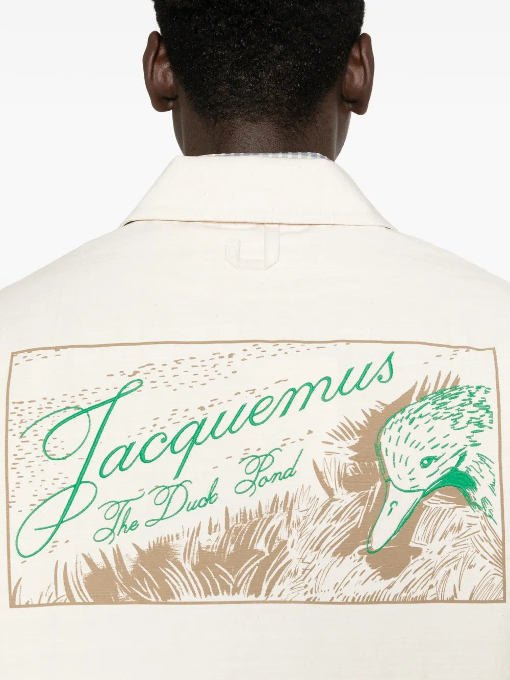 Mecano embroidered-logo zip shirt