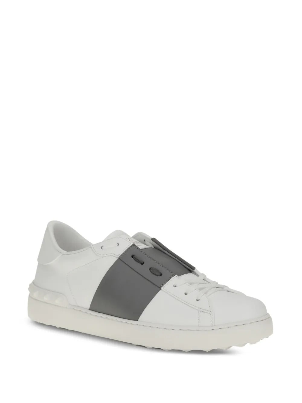 Leather band open sneakers-VALENTINO-Verso
