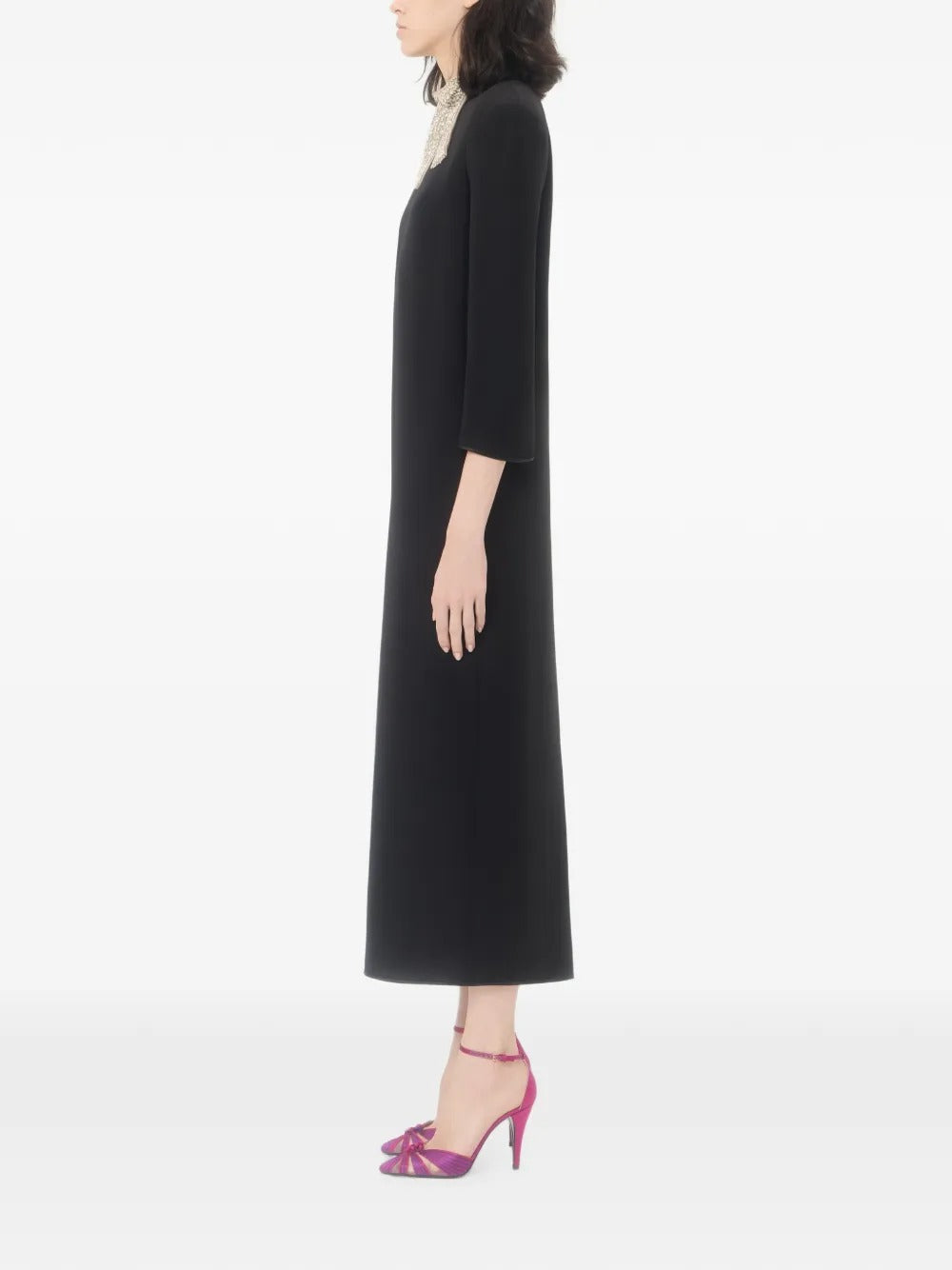 Cady couture embroidered dress-VALENTINO-Verso