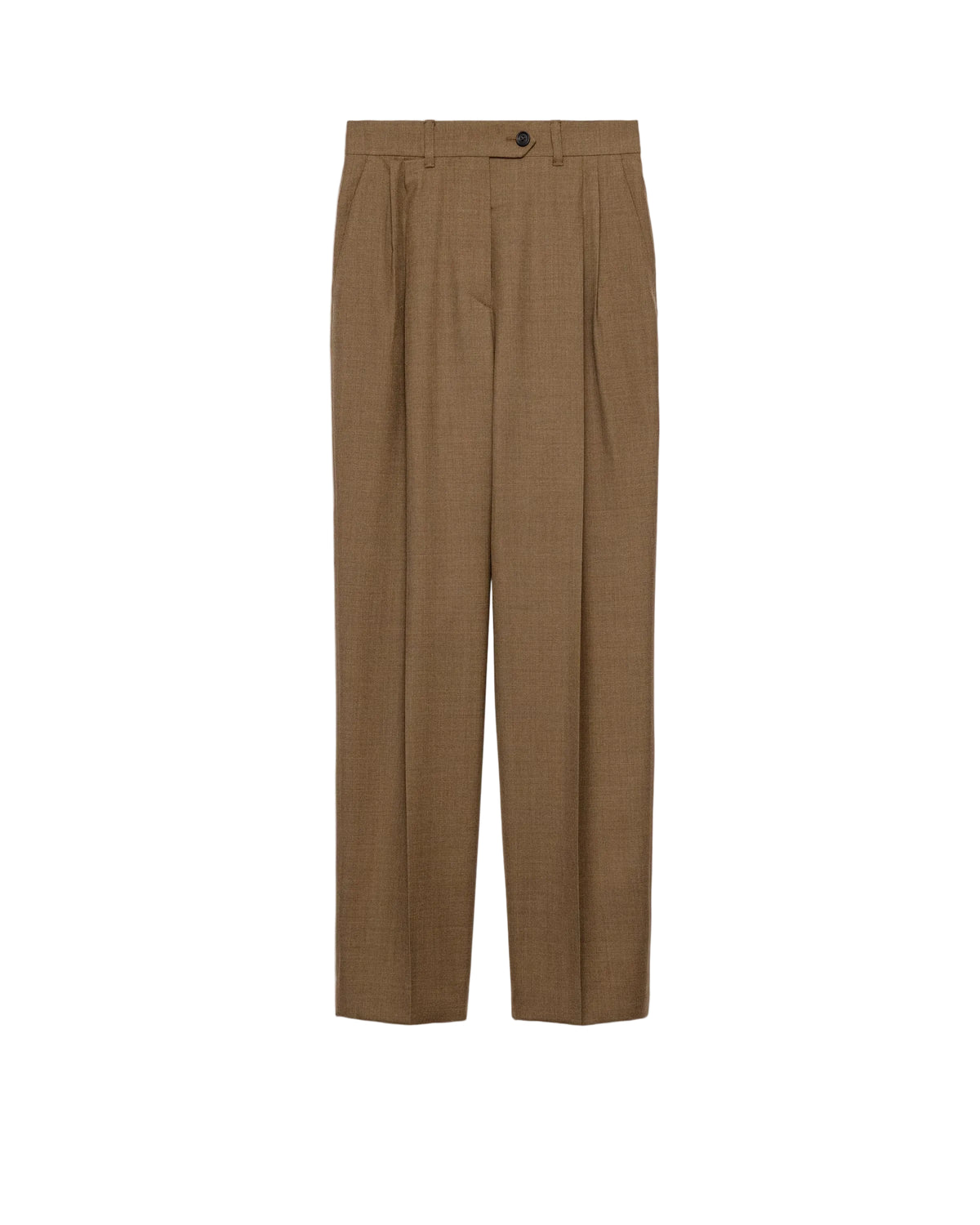Virgin Wool Pleated Pants-PRADA-Verso