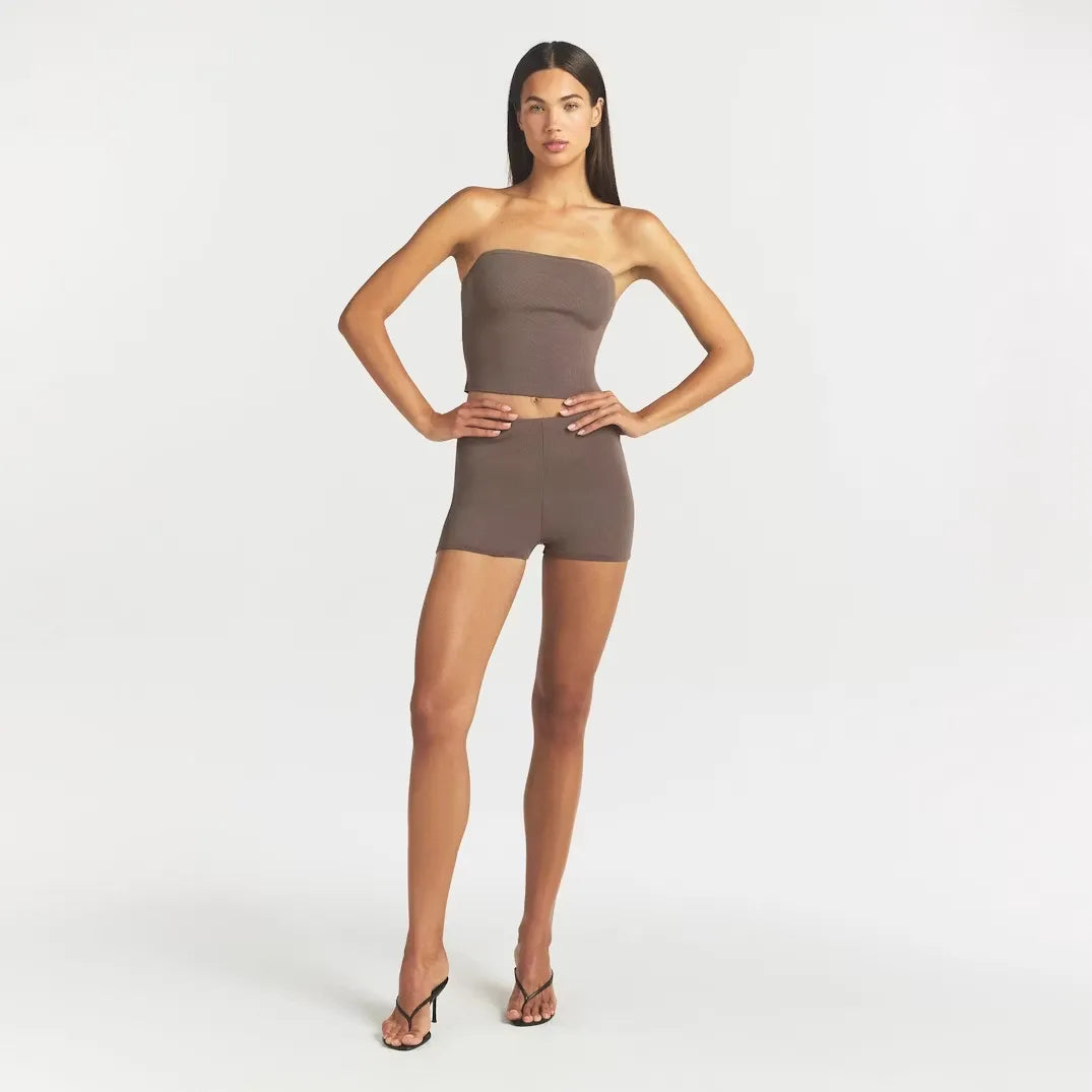Refined knit tube top-SKIMS-Verso