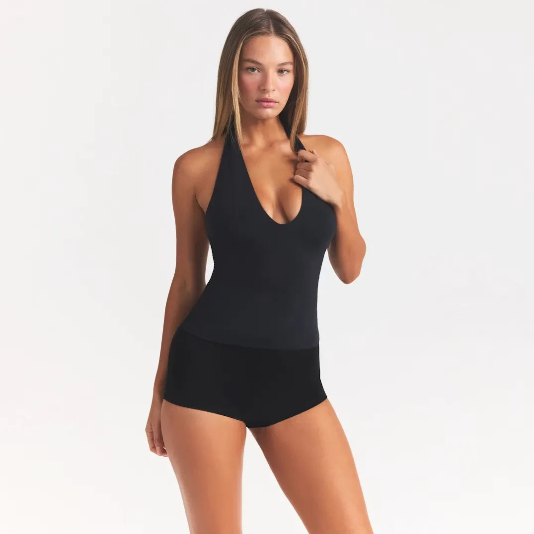 Smooth layers halter top-SKIMS-Verso