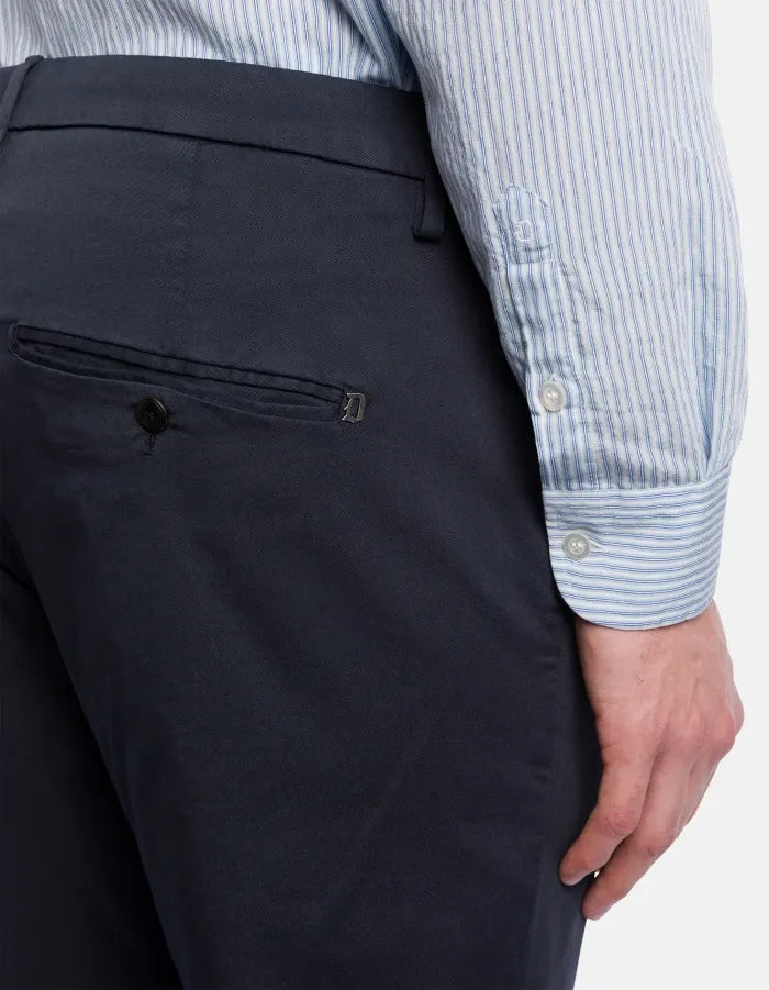 Alfredo slim-fit trousers in compact gabardine