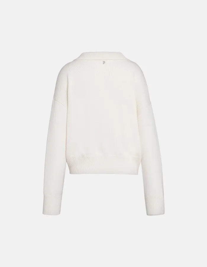 Regular-fit wool polo jumper-DONDUP-Verso