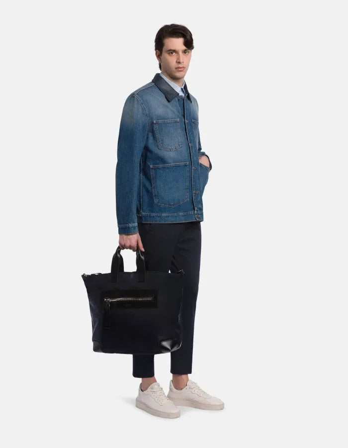 Alfredo slim-fit trousers in compact gabardine