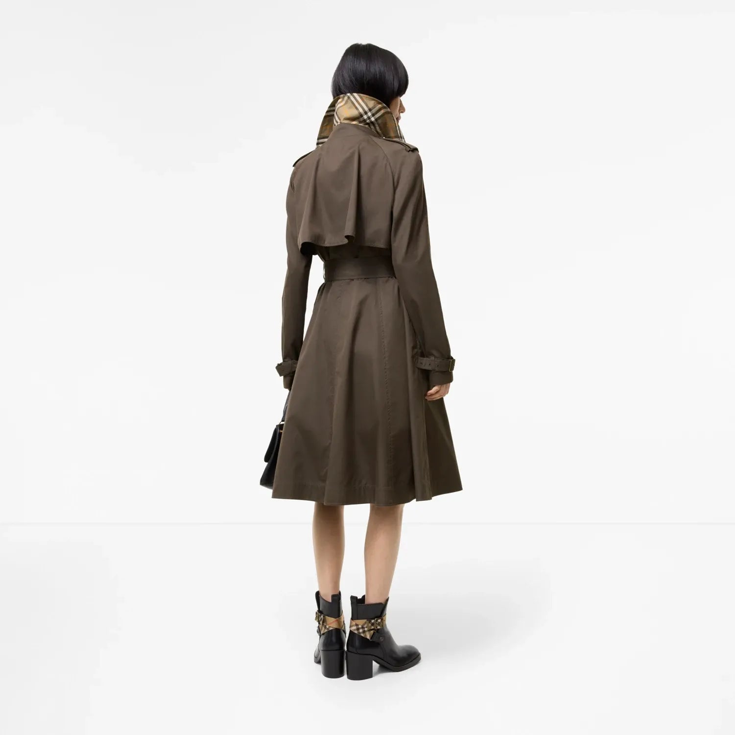 Long gabardine pembury trench coat