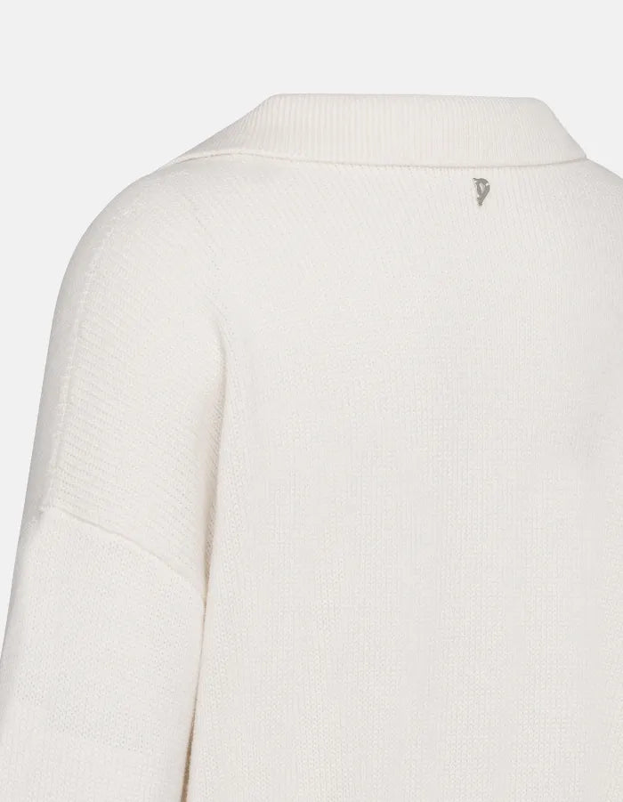 Regular-fit wool polo jumper-DONDUP-Verso