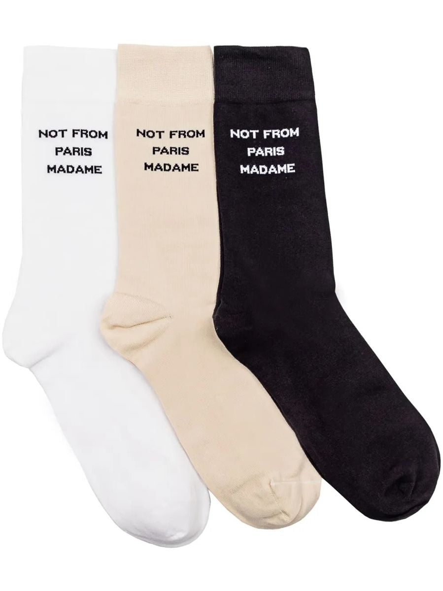 Intarsia-knit socks (pack of three)-DRÔLE DE MONSIEUR-297041-TU-Verso