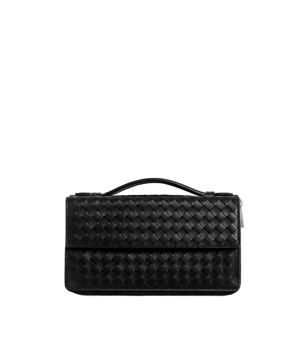 Intrecciato piccolo zip-around organizer-BOTTEGA VENETA-309208-TU-Verso