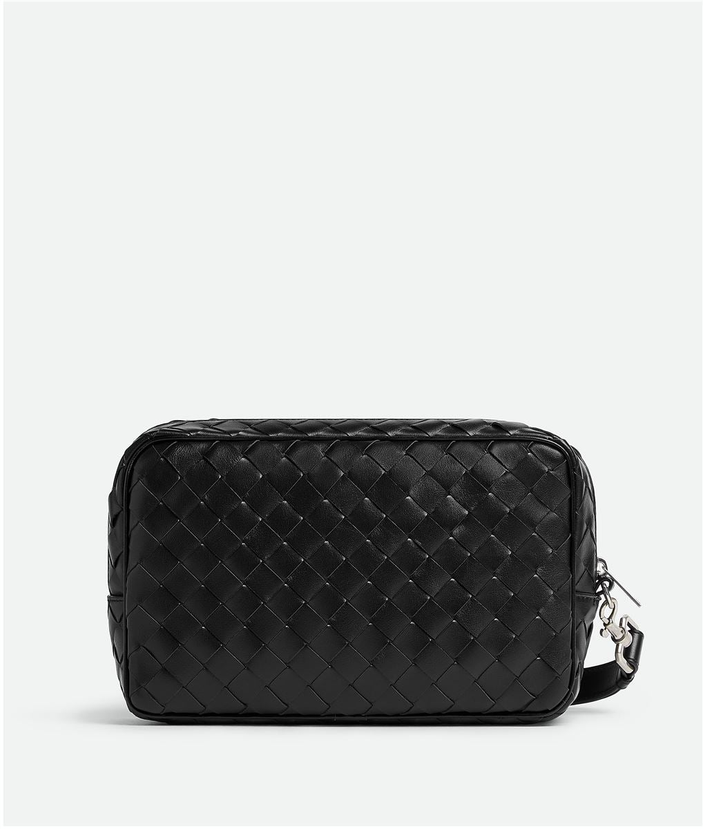 INTRECCIATO POUCH WITH WRISTLET - BOTTEGA VENETA - Verso