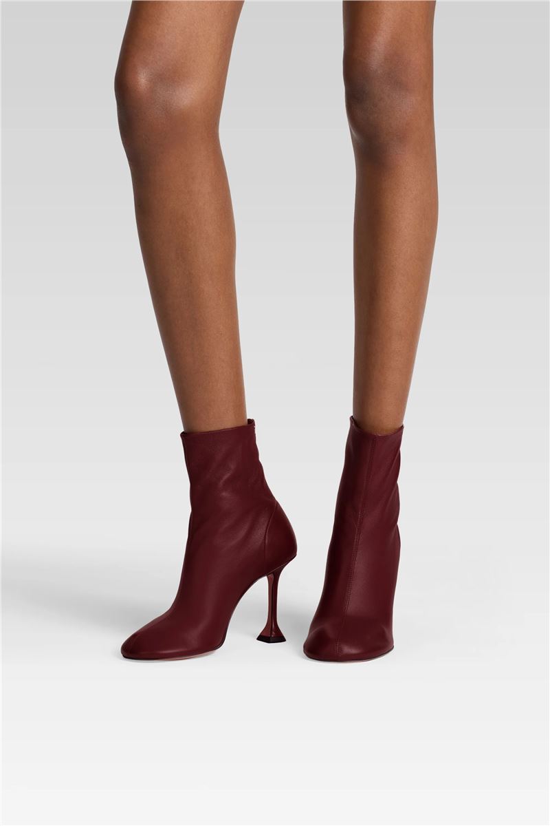 Iris Bootie 95 Wine Nappa-AMINA MUADDI-Verso