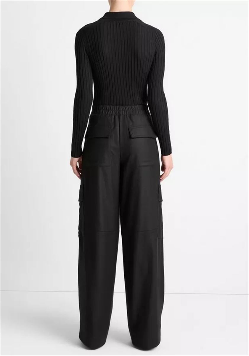 ITALIAN WOOL-BLEND FLANNEL CARGO PANT-VINCE-Verso