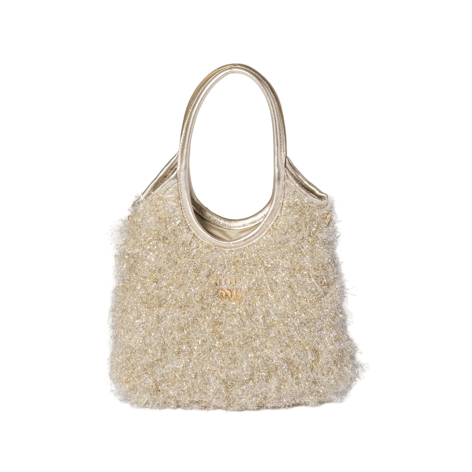 Ivy lurex handbag-MIU MIU-Verso