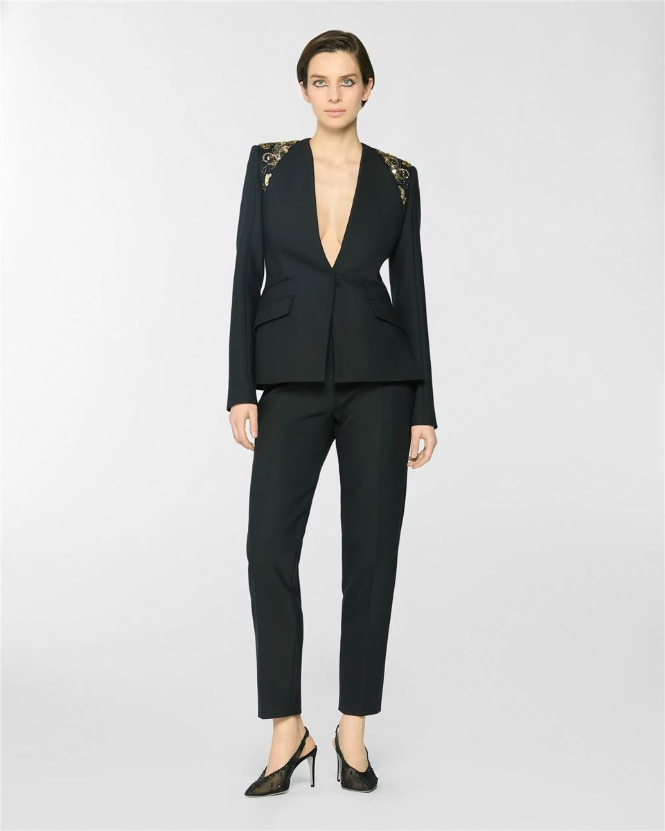 Jacket with jewel embroidery-GENNY-Verso