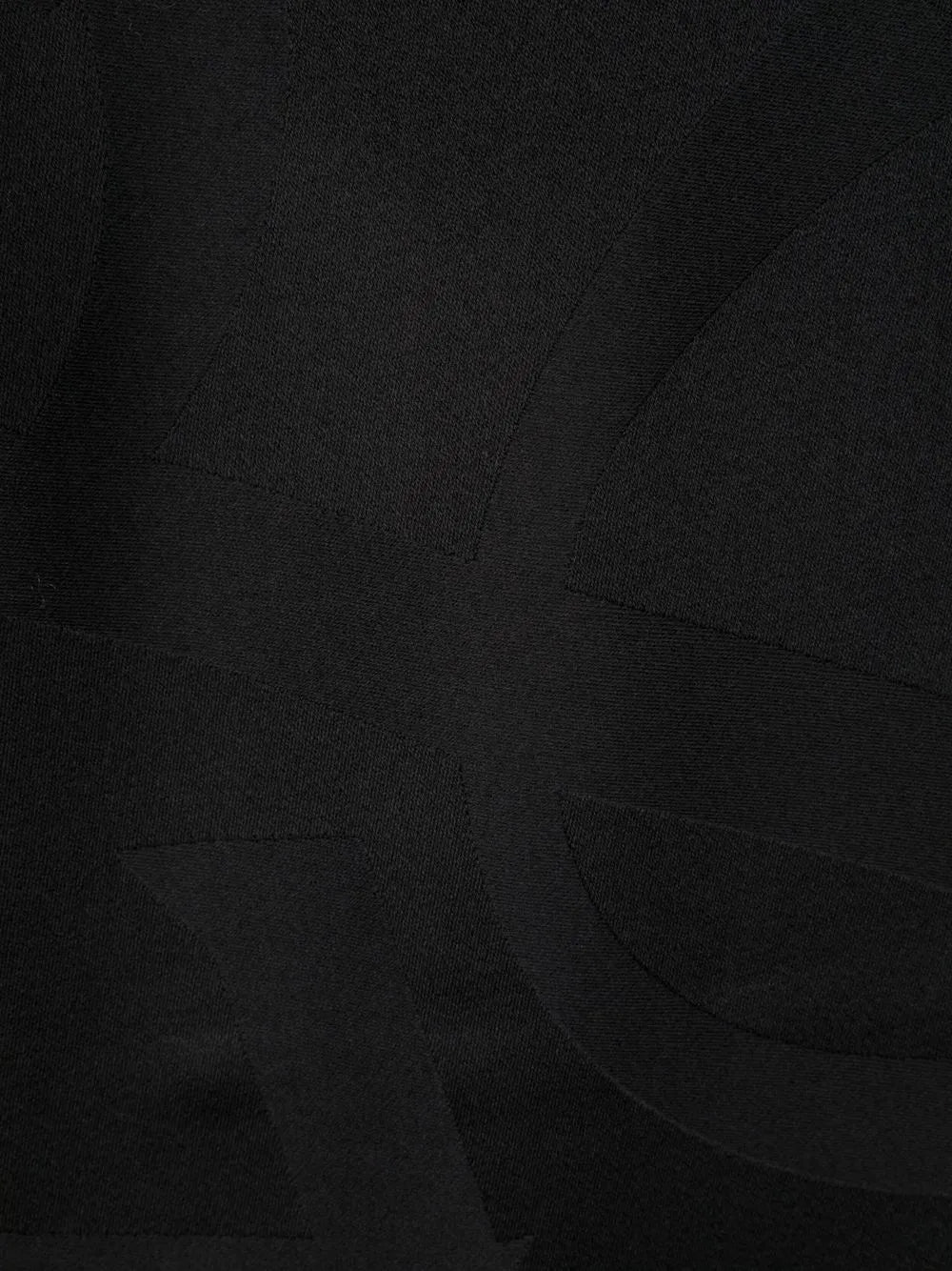 Jacquard-logo wool scarf