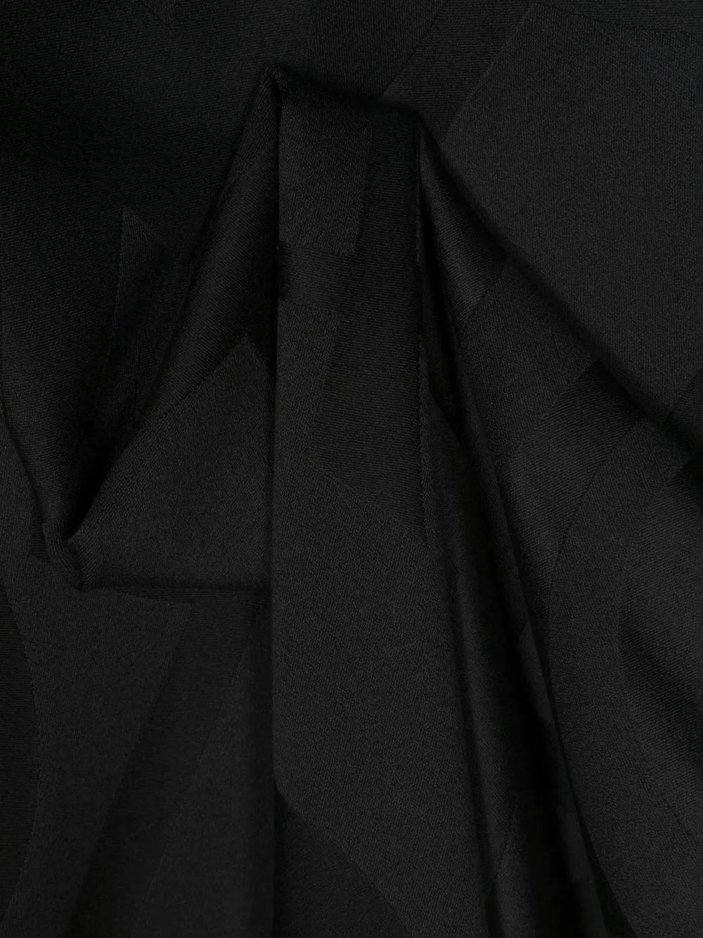 Jacquard-logo wool scarf