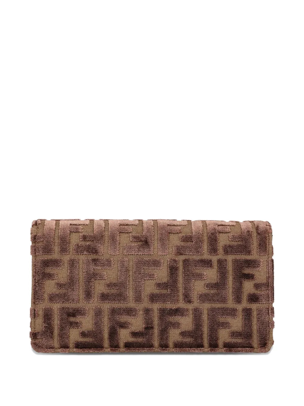Jacquard-pattern buckle shoulder bag-FENDI-Verso
