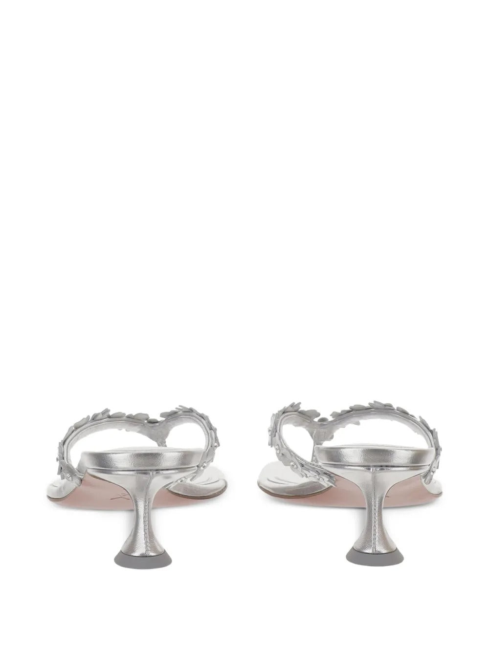 Janis flower-appliqué sandals-AMINA MUADDI-Verso