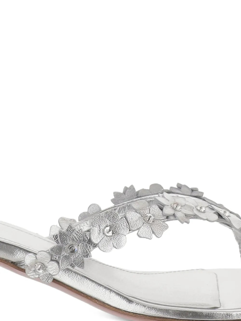 Janis flower-appliqué sandals-AMINA MUADDI-Verso