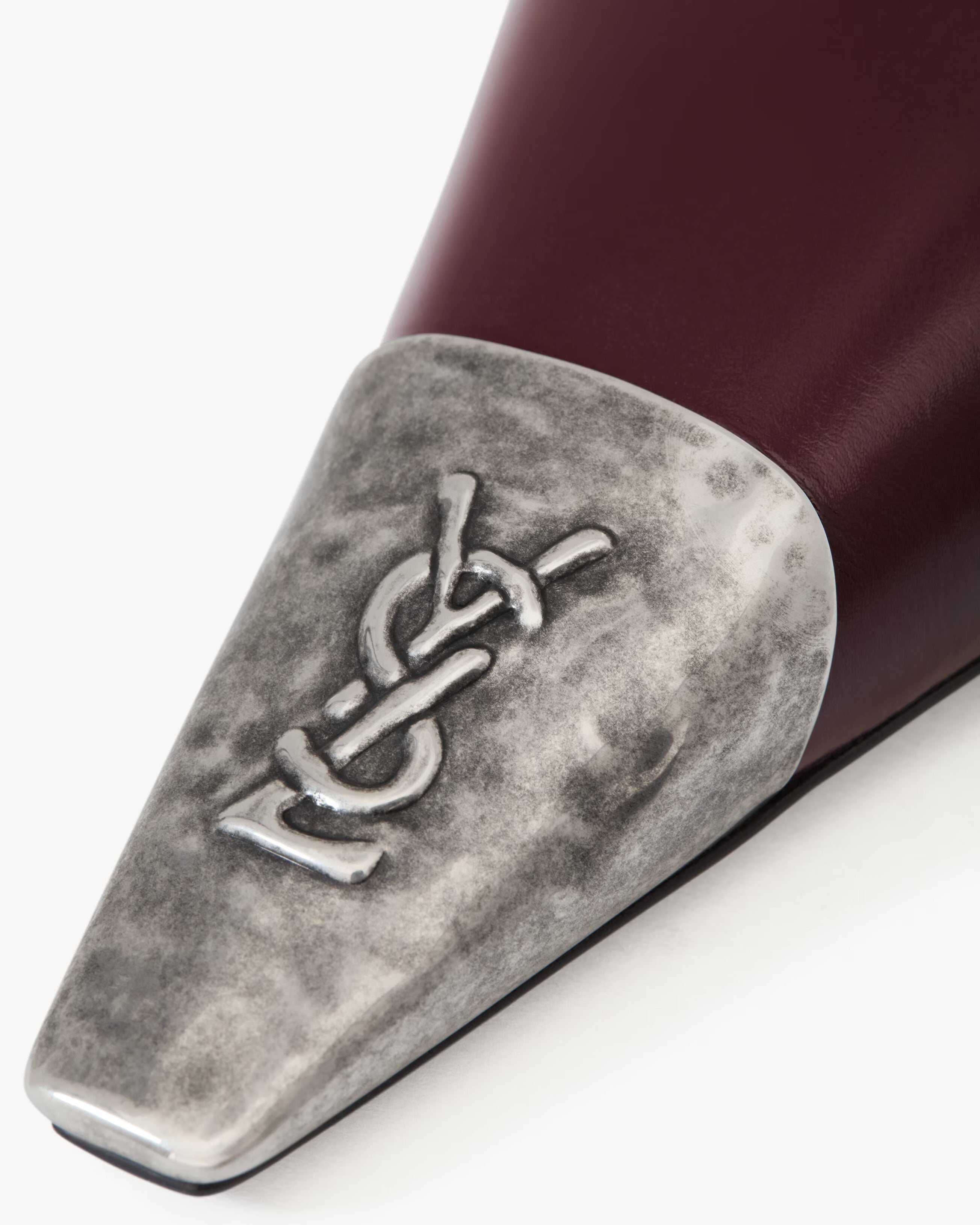 Jeanne slingback pumps in smooth leather-SAINT LAURENT-Verso