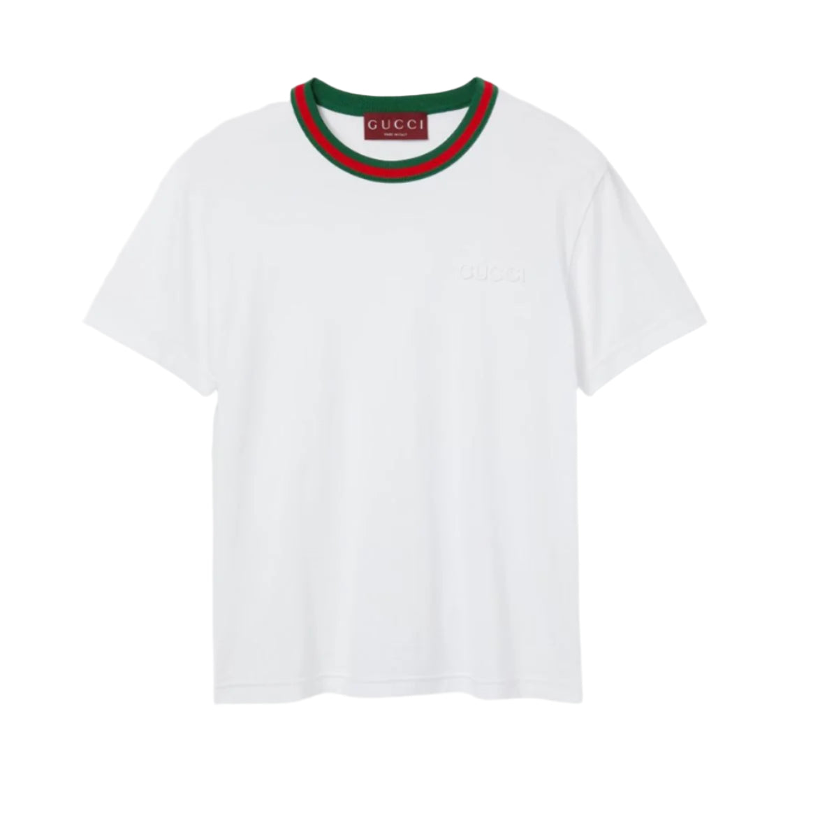 JERSEY T-SHIRT WITH WEB - GUCCI - Verso