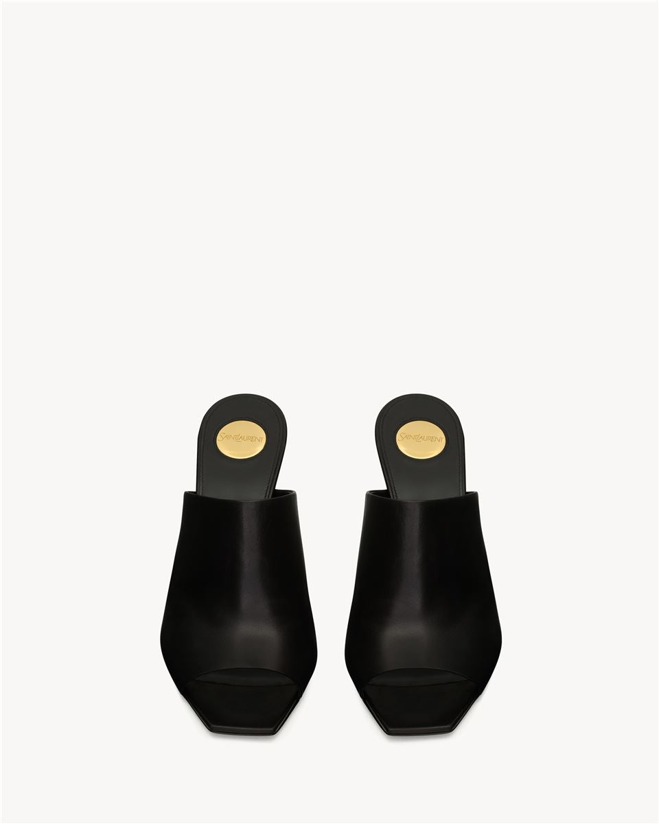 JILL MULES IN SMOOTH LEATHER-SAINT LAURENT-Verso