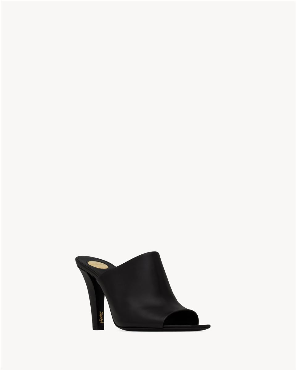 JILL MULES IN SMOOTH LEATHER-SAINT LAURENT-Verso