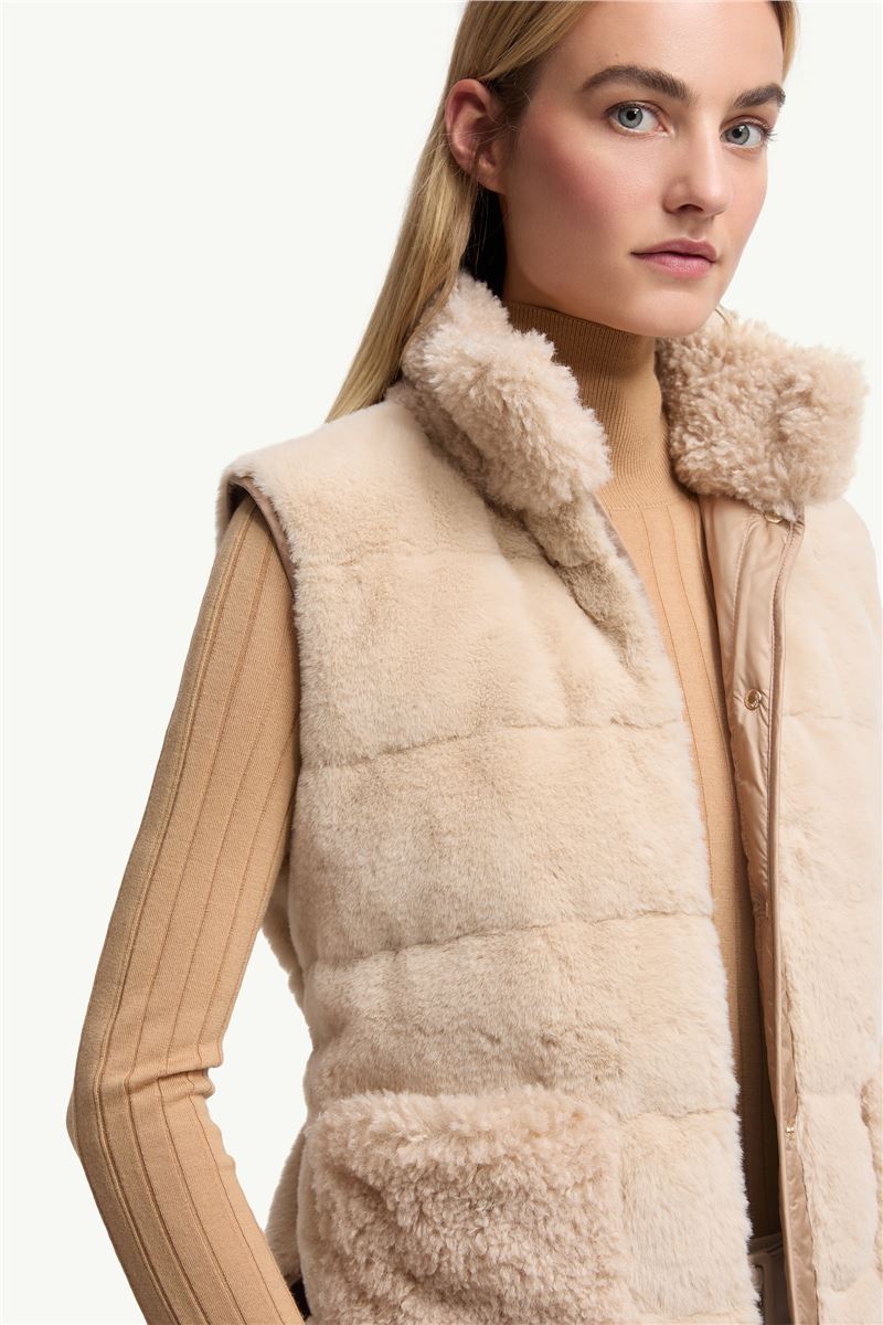 JOUI TEDDY DOWN GILET-MONCLER-Verso