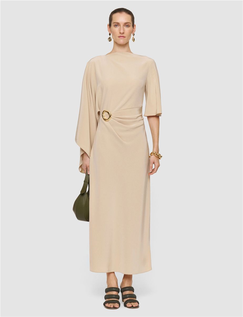 Joya satin twill dress-JOSEPH-Verso