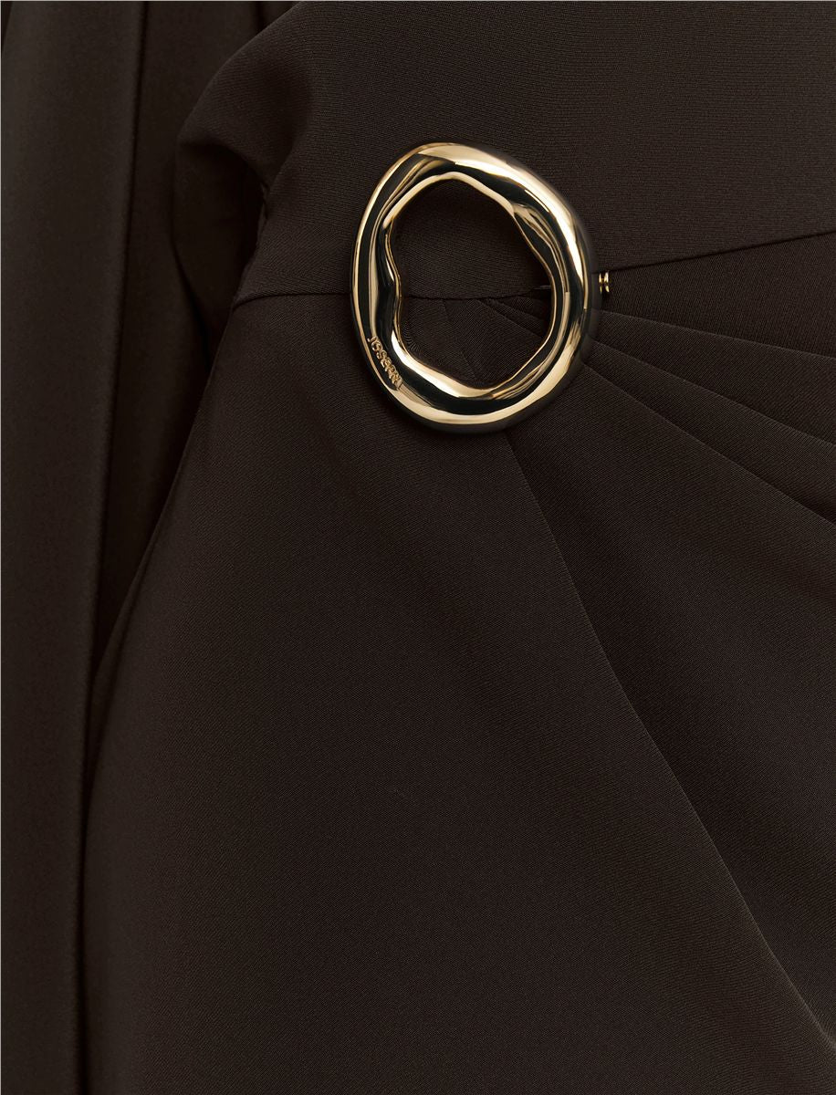 Joya satin twill dress-JOSEPH-Verso