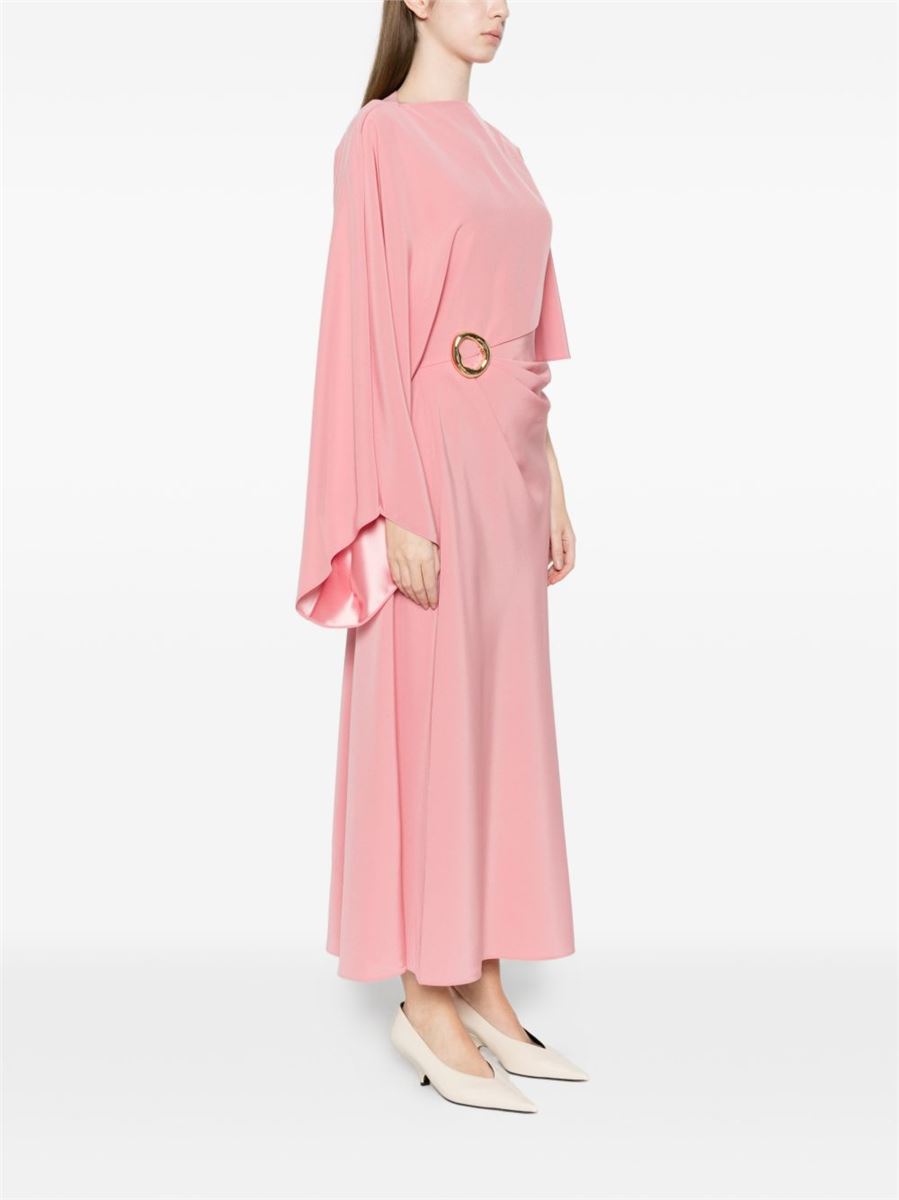 satin twill dress Gold Satin Twill Draped Waist Structured Tailored Maxi Dress