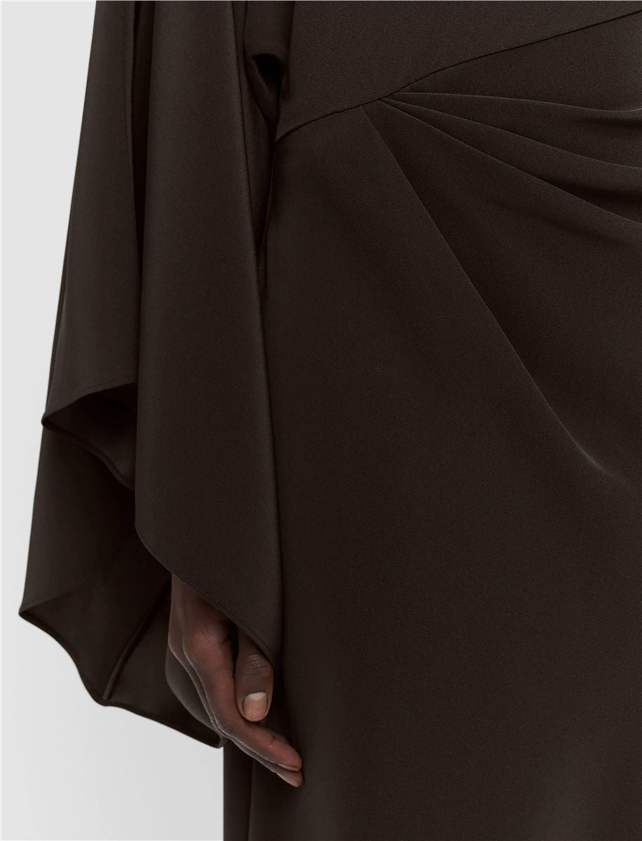 Joya satin twill dress-JOSEPH-Verso