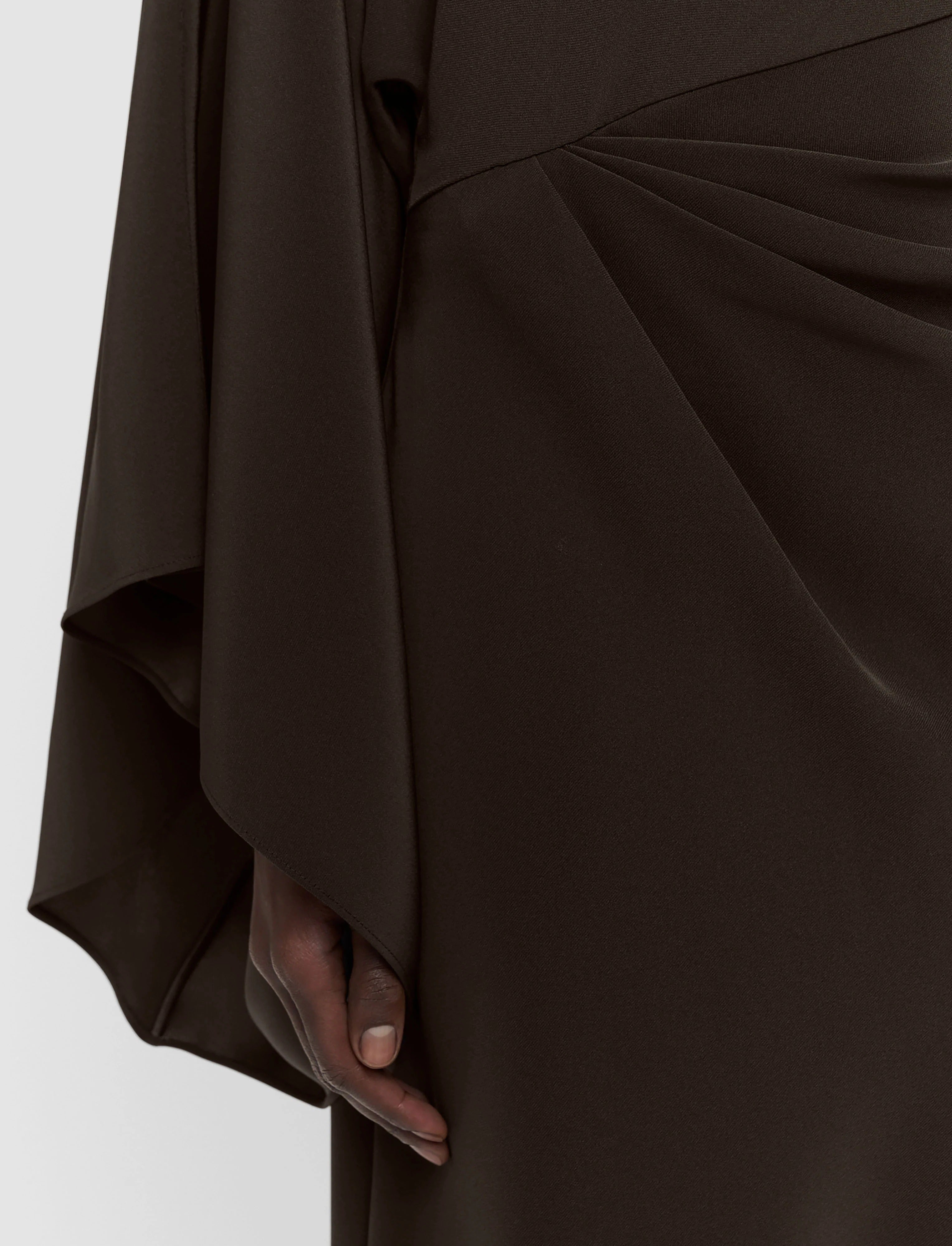 Joya Satin Twill Dress-JOSEPH-Verso