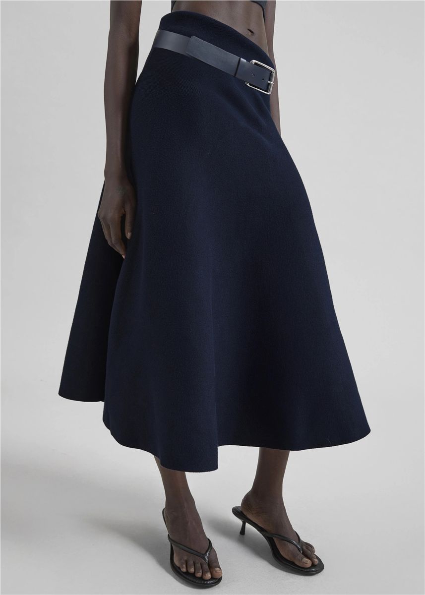 July Knit Midi Skirt-THE FRANKIE SHOP-Verso