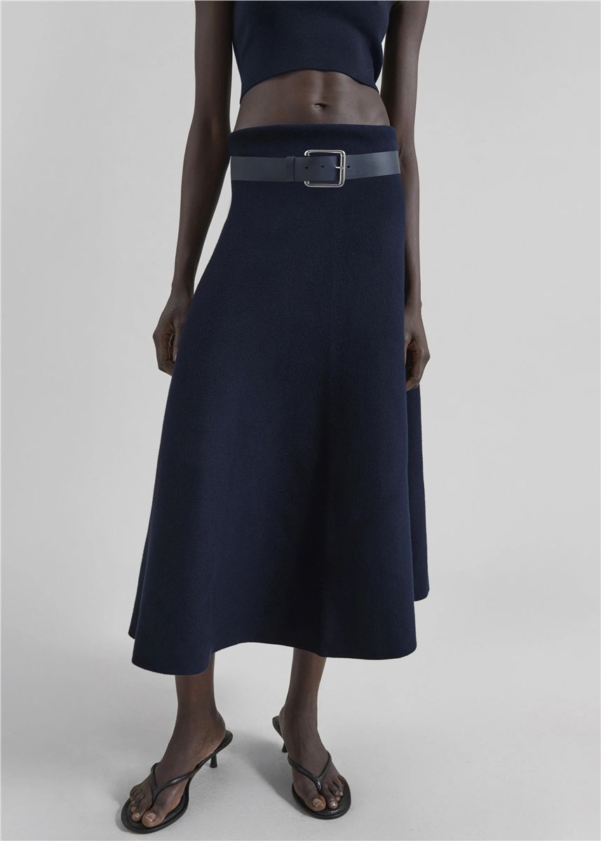 July Knit Midi Skirt-THE FRANKIE SHOP-Verso